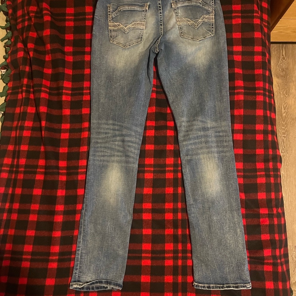 BKE Men's Classic Blue Skinny Jeans
